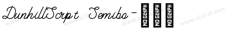 DunhillScript Semibo字体转换 DunhillScript Semibo字体转换